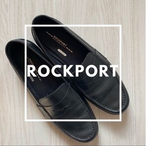 Rockport Men’s Penny Loafers + 11.5 + Black